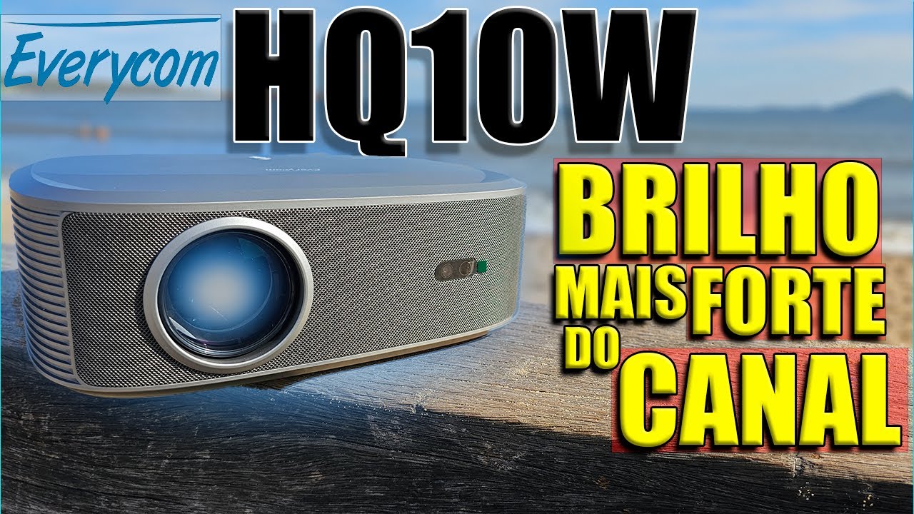 Projetor HQ10W Everycom! Análise Completa! Com o Projetor Com o Brilho Mais Forte Que Testei!!!