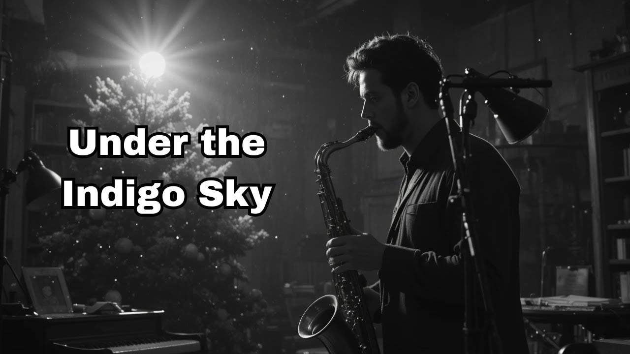 Under the Indigo Sky | Slow Blues Christmas Story • Gritty Male Vocal & Saxophone