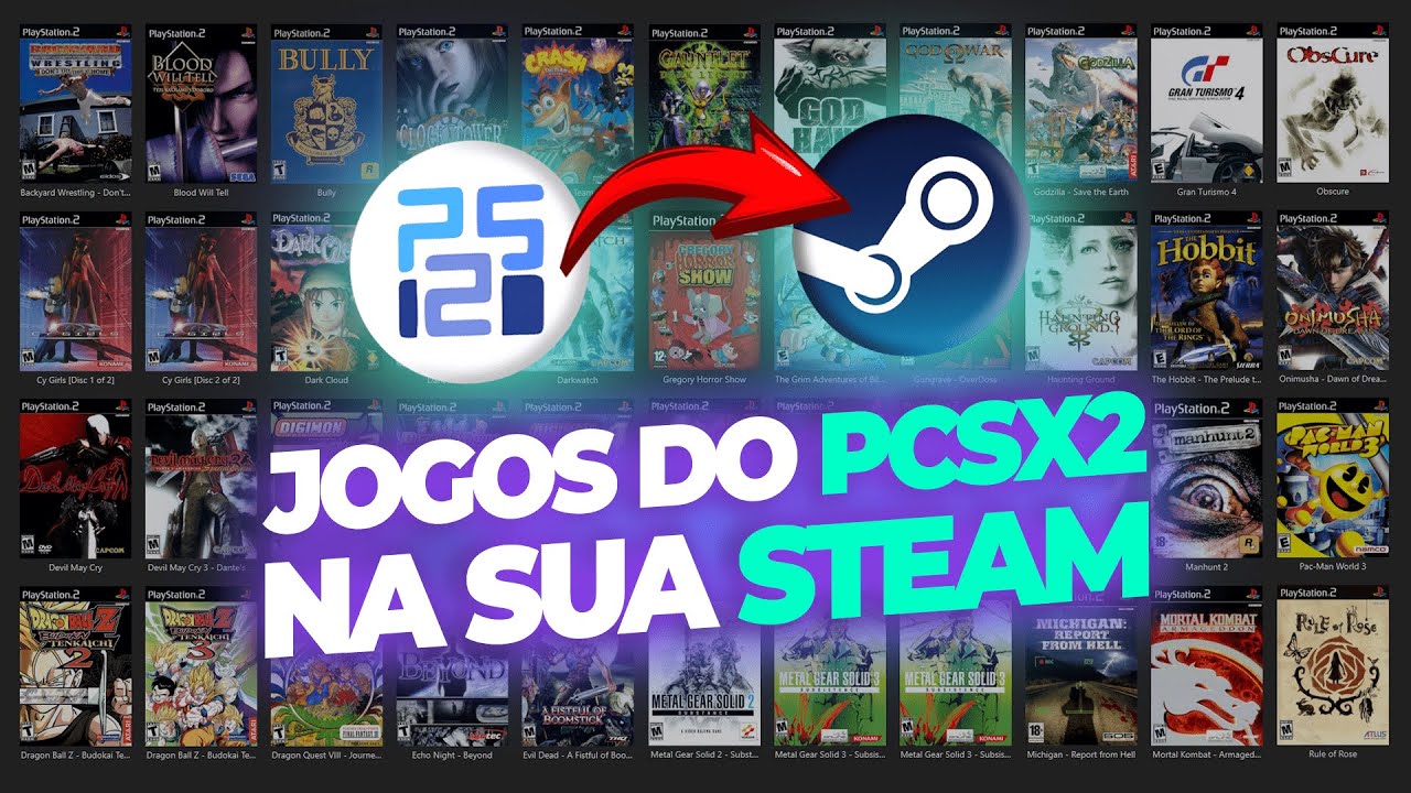 COMO ADICIONAR JOGOS DO PCSX2 NA SUA BIBLIOTECA DA STEAM