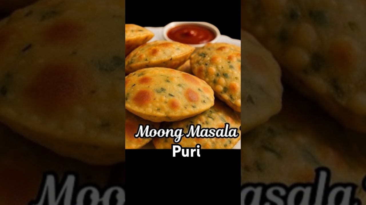 Moong Dal Masala Puri recipe #shorts #viral