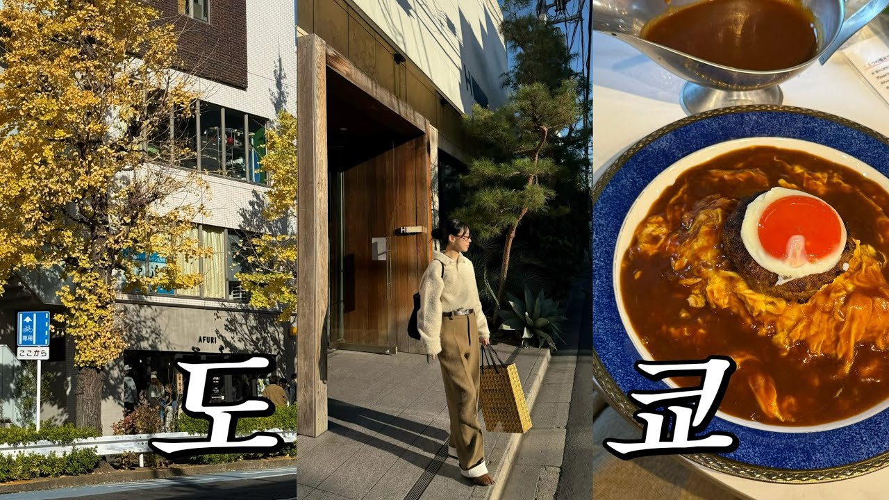 🇯🇵겨울 도쿄 브이로그 ep.2 쇼핑 | 편집샵 | 도쿄 이색 카페 | 맛집 | 카페알리야 | 야키니쿠 맛집