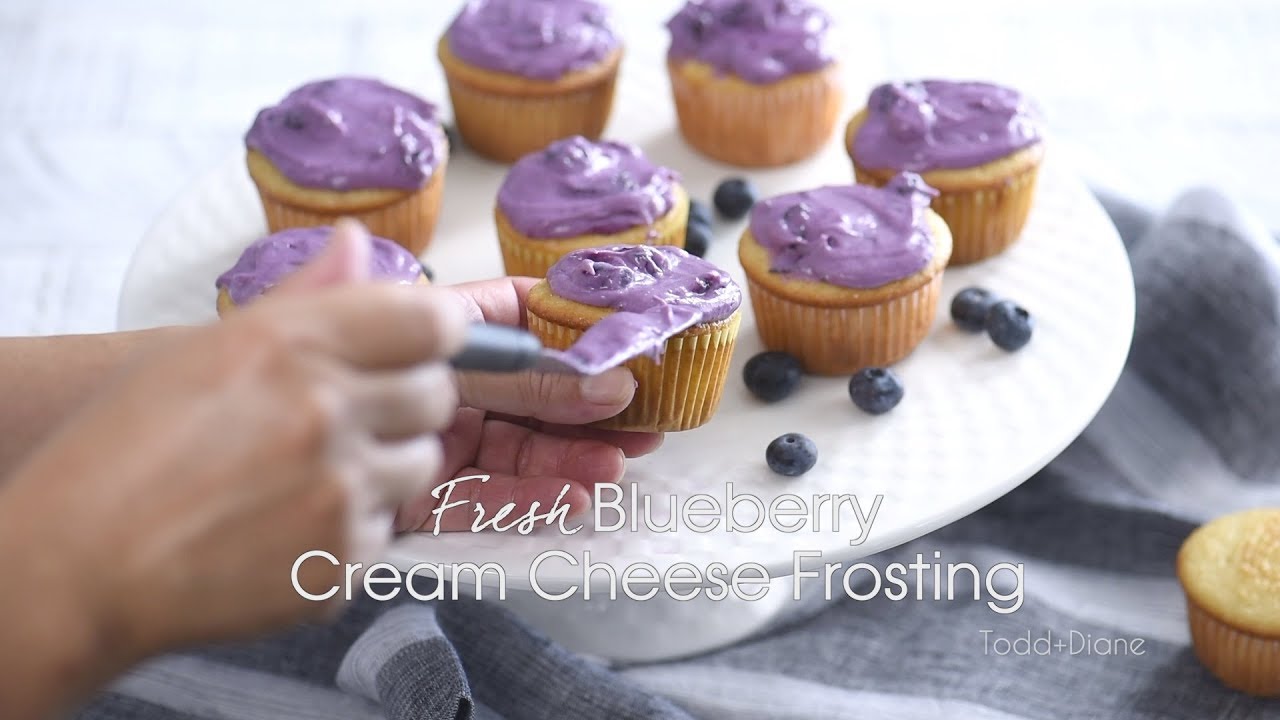Fresh Blueberry Cream Cheese Frosting - Fresh & Delicious!