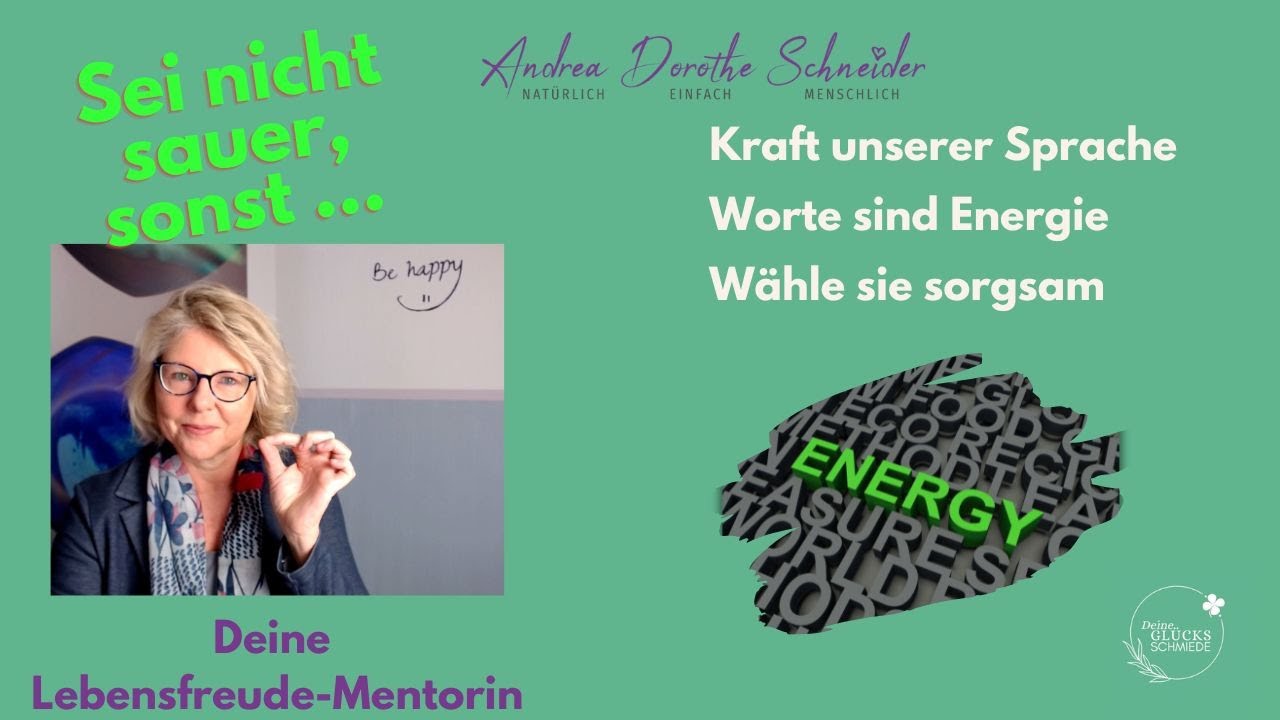 Sei nicht sauer