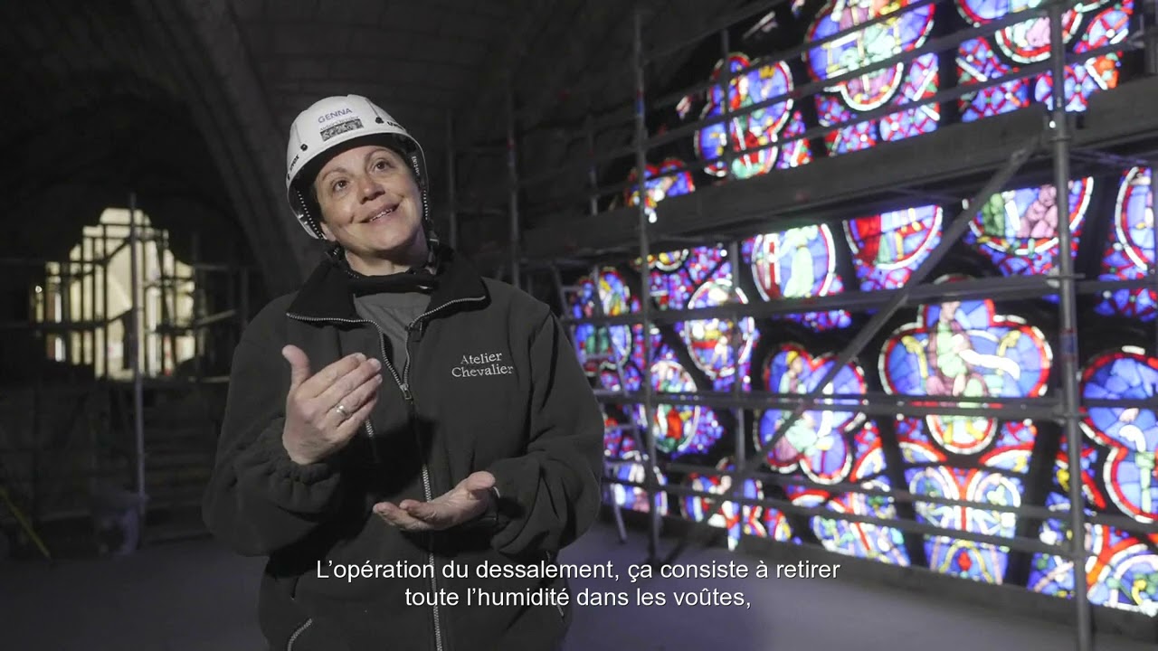 Le dessalement des voûtes, une opération préalable au chantier de restauration de la cathédrale