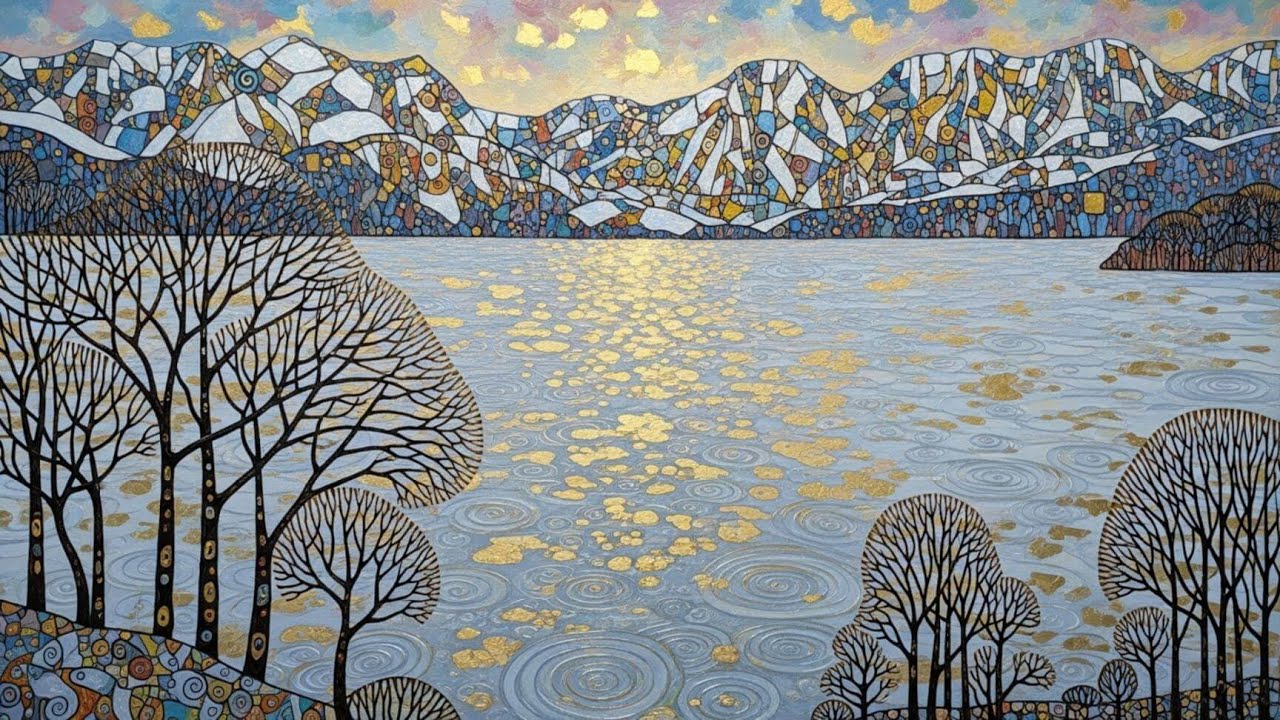 Screensaver: Golden Winter Chill | Ultra HD 4K ART TV | Ambiance Relaxante