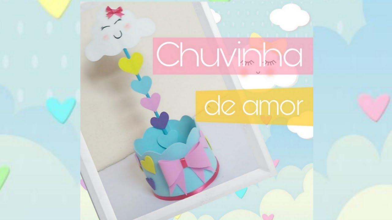 Centro de mesa chuva de amor/lluvia de amor