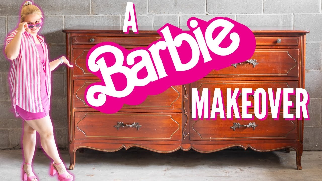 $60 Facebook Marketplace Find Turned BARBIE Dream Dresser! 💖