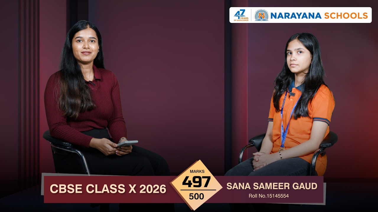 CBSE Class 10 Topper Interview | Sana Sameer Gaud Scores 497/500