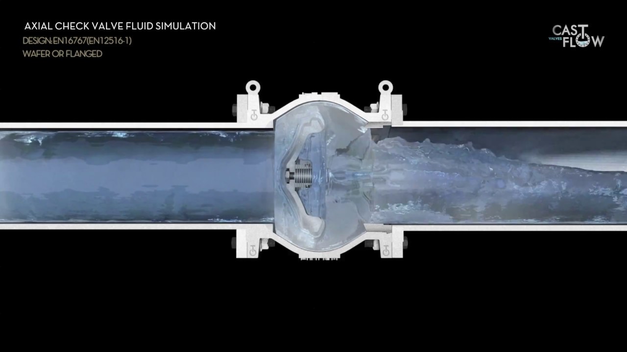 AXIAL CHECK VALVE FLUID SIMULATION