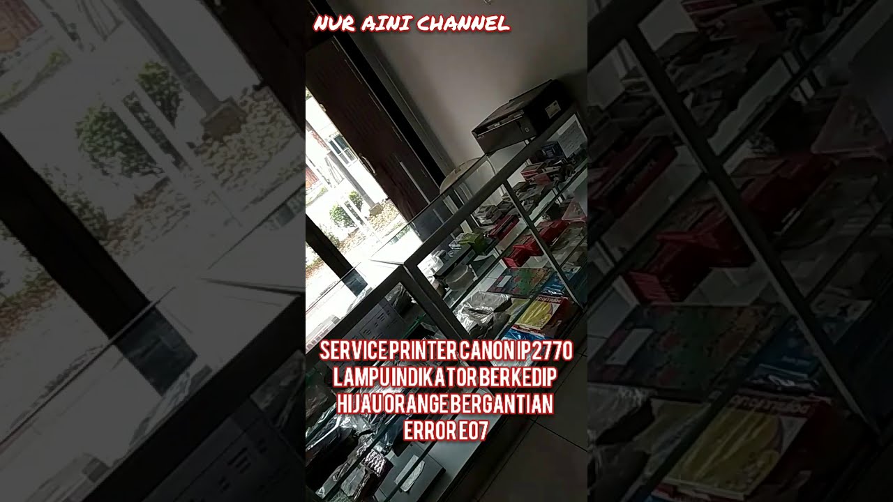 SERVICE PRINTER IP2770 LAMPU INDIKATOR BERKEDIP 7 KALI E07 #DIRUMAHAJA