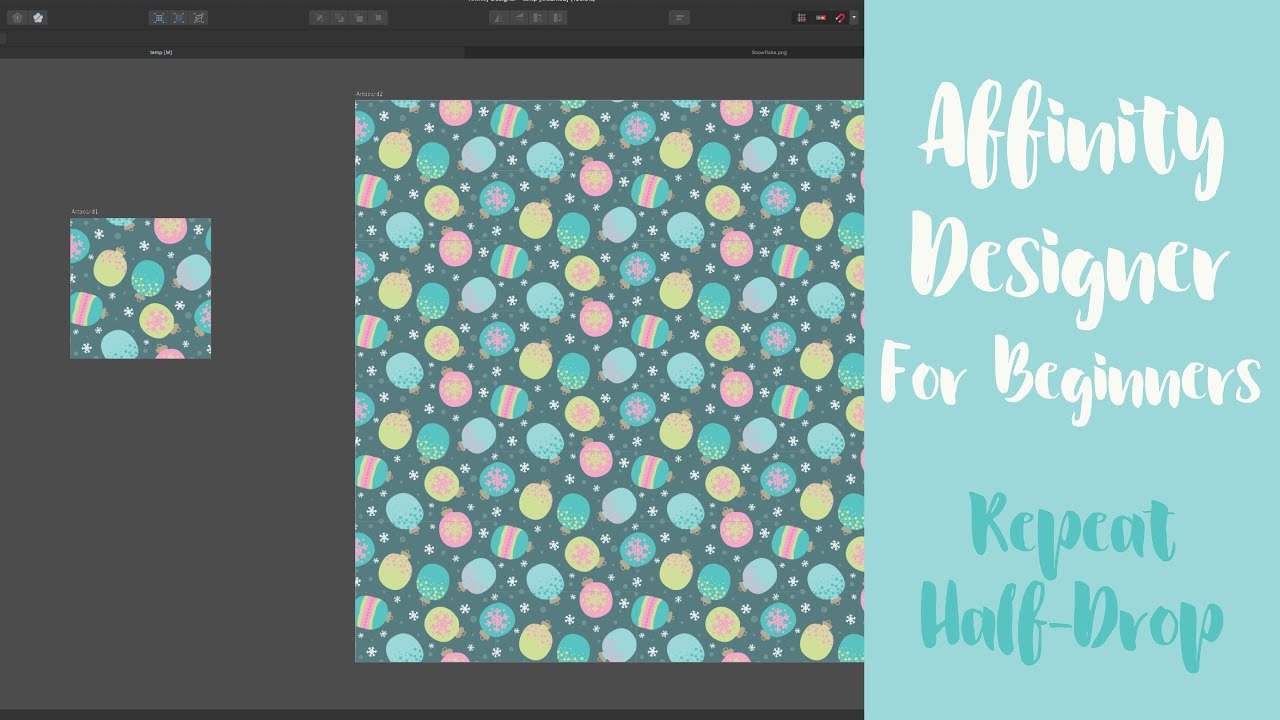 Half Drop Repeat In Affinity Designer Using Symbols