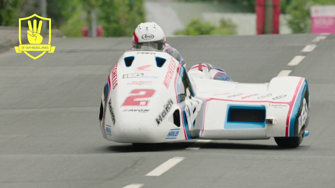 Isle of Man TT - 3 Wheeling 2016 Sidecar Race 1 Birchalls No 2