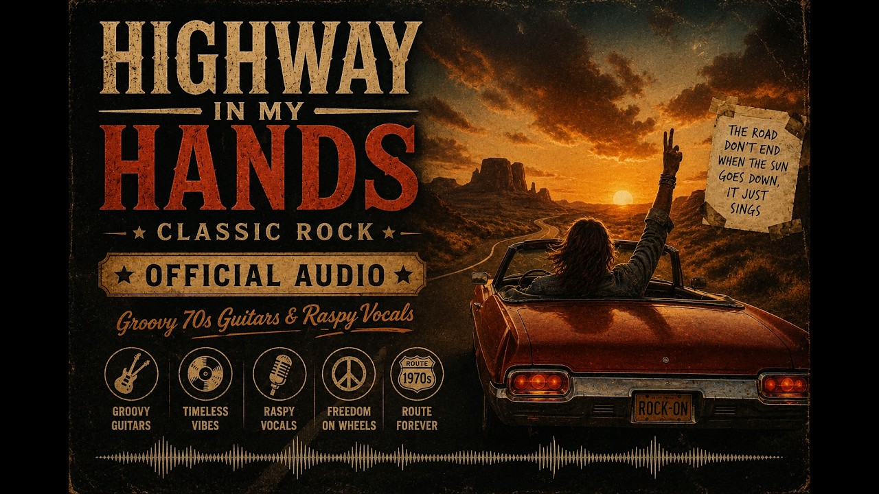 Highway in My Hands – Classic Rock | Groovy 70s Guitars & Raspy Vocals