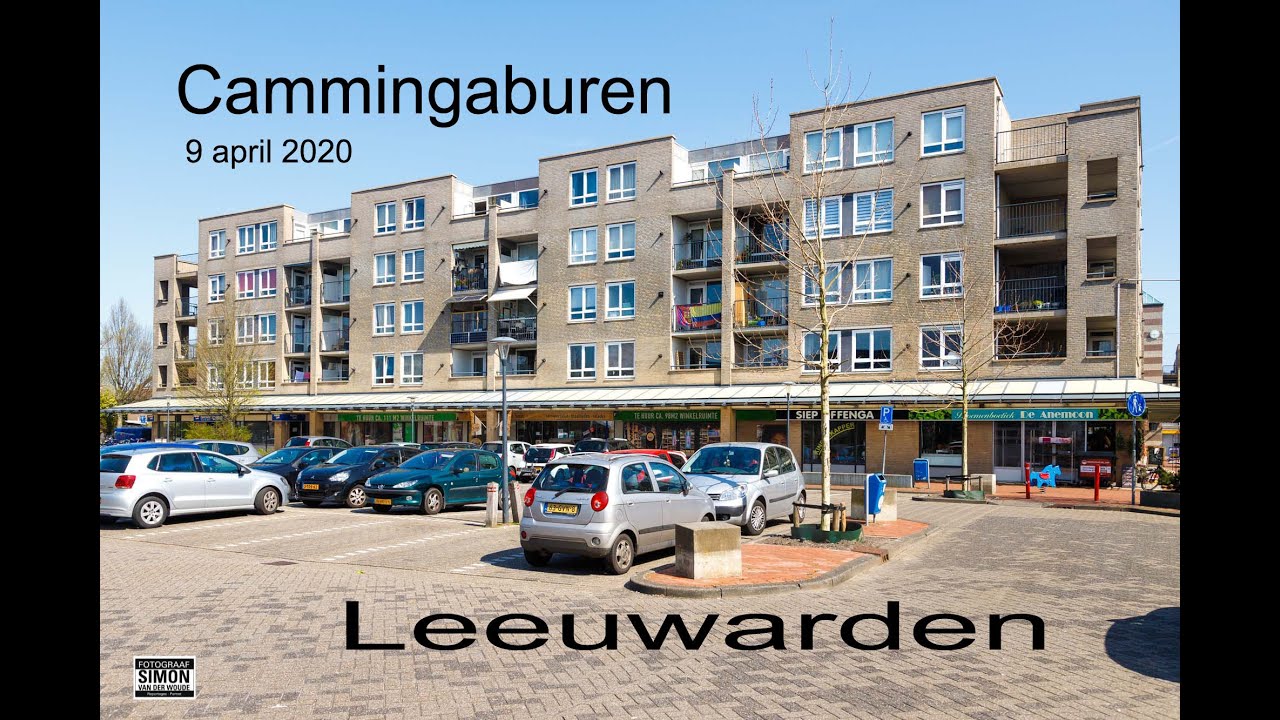 De wijk Cammingaburen in Leeuwarden op 9 april 2020 tijdens de Coronacrisis.