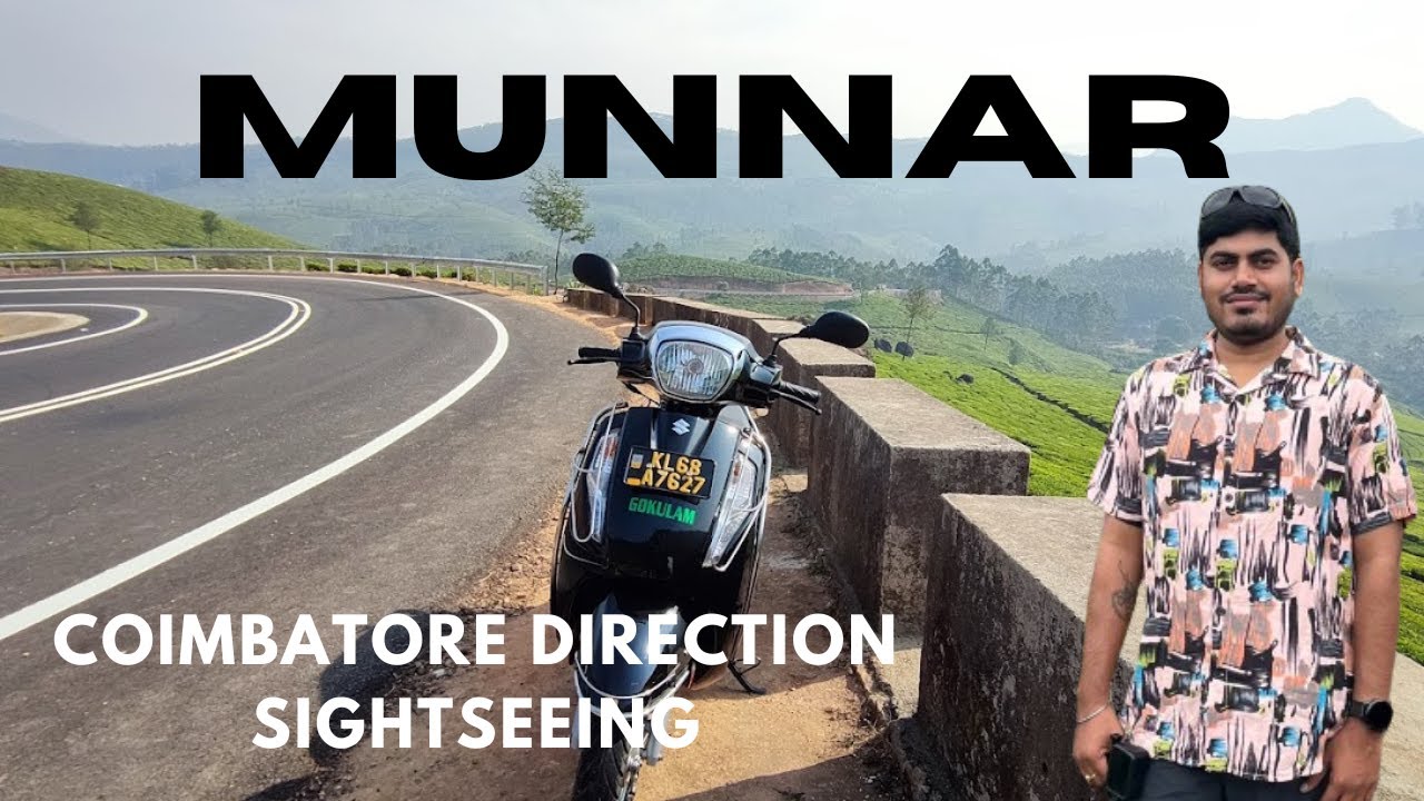 Munnar - Coimbatore Direction Sightseeing | Anamudi View | Luckom Water Falls | Green Valley View