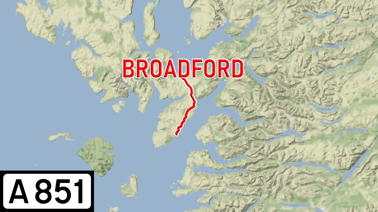Scotland Road Tours - A851 Broadford to Armadale, Skye