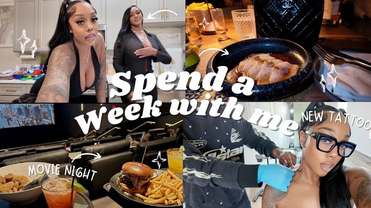 DATE NIGHT / MOVIE NIGHT WITH NIQUE + I GOT A NEW TATTOO (SPEND THE WEEK WITH ME) !!!