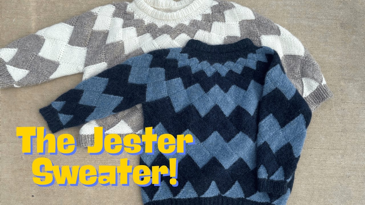 How to Knit the Jester Sweater - Entrelac Knit Sweater