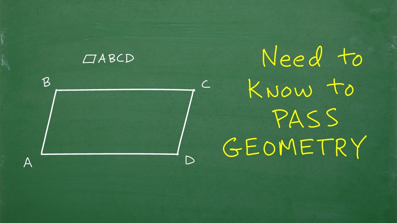 Want to PASS Geometry? Better know this…