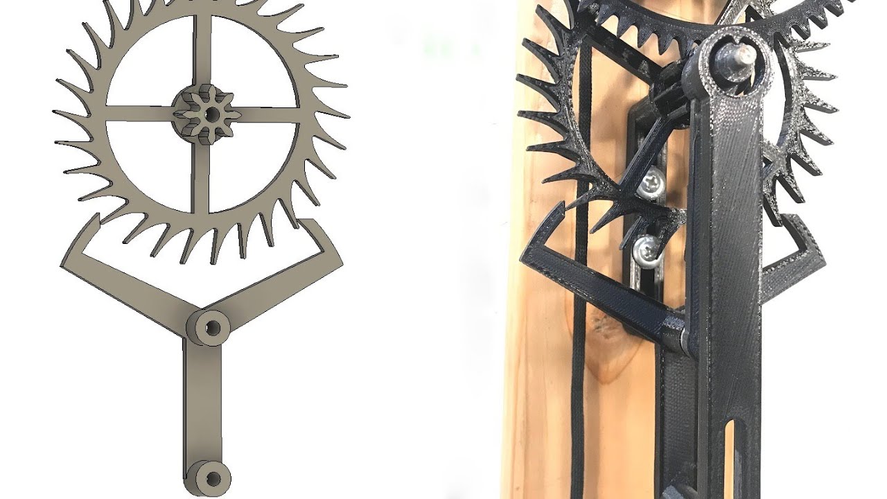 Как использовать Fusion 360 для проектирования спускового механизма часов, напечатанного на 3D-пр...