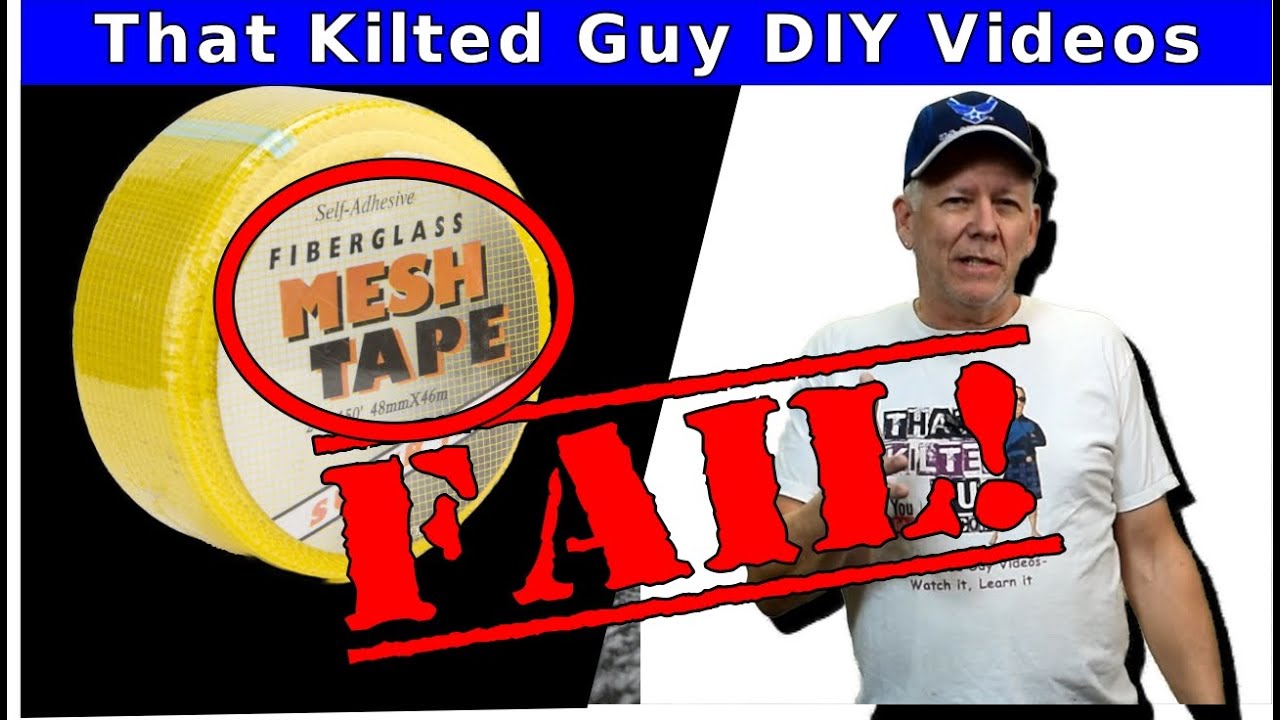 ❌ Drywall Mesh Tape FAILURE! ❌ This REALLY happened to me, a 30 YR Pro.  Find out why