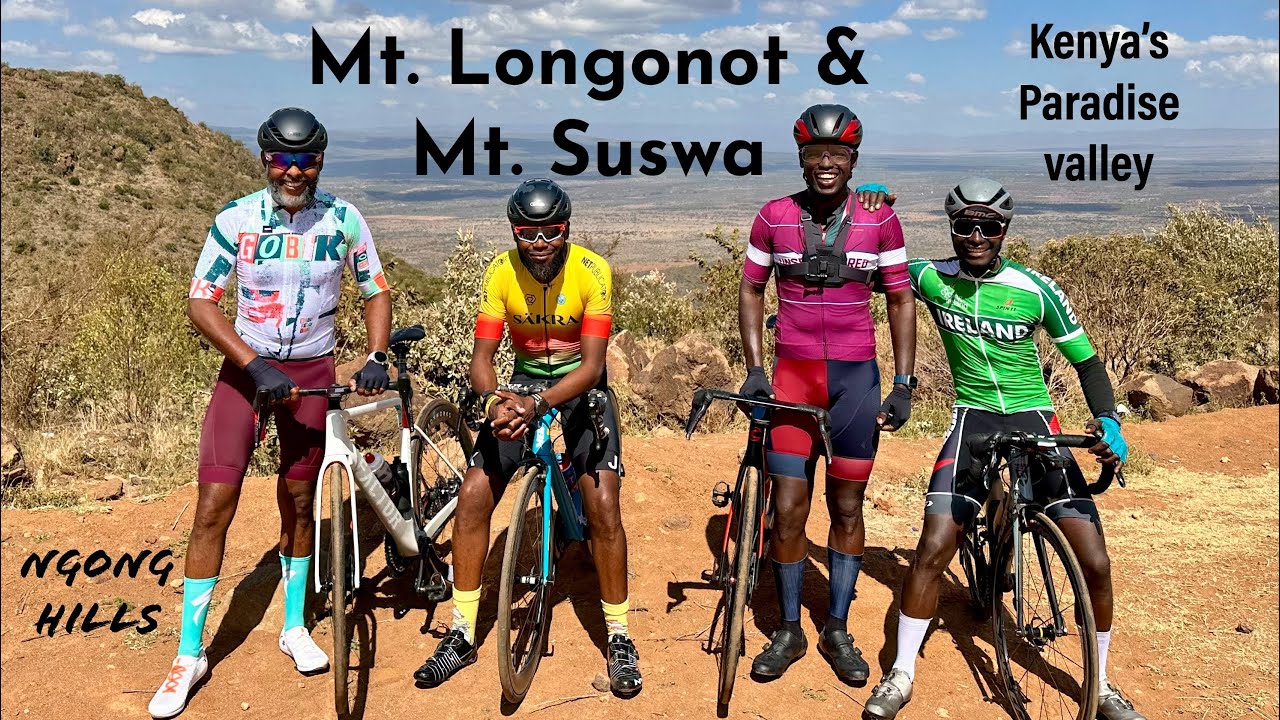 To see Ngong Hills, Mt. Longonot & Mt Suswa (104km, 1095m ascent)| Cycling in Heavenly Kenya. 