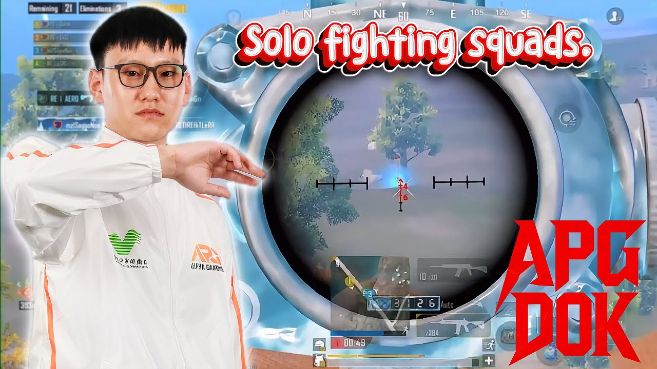 PUBG MOBILE Full MATCH 🔥 ULTIMATE ROYAL APG DOK Solo fighting squads.