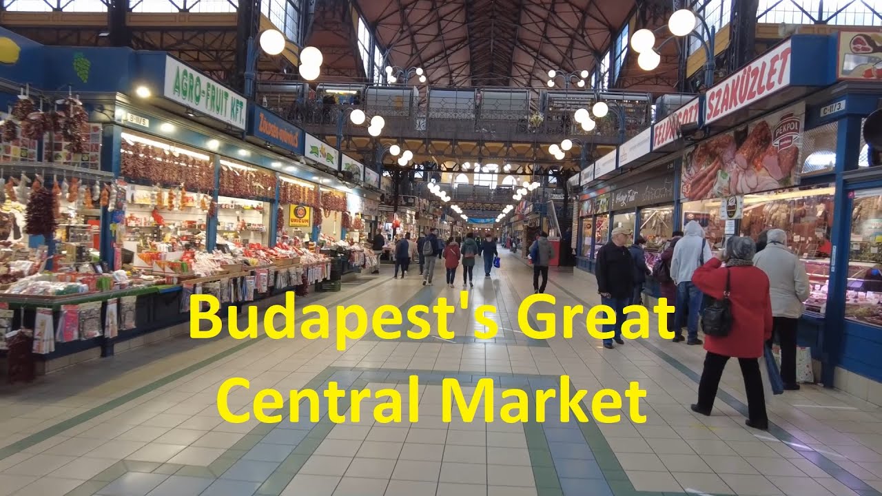 The Great Market Hall or Central Market Hall, is the oldest indoor market. - Budapest Hungary - ECTV