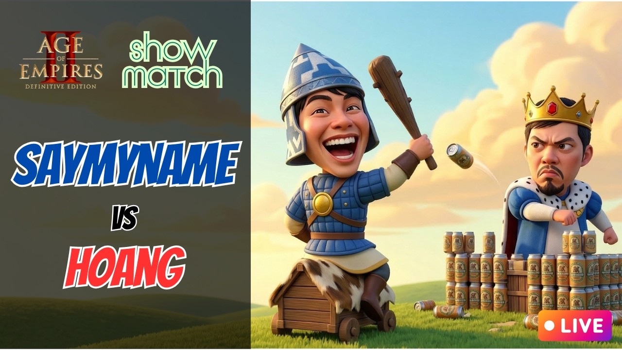 Saymyname vs Hoang | Showmatch AoE Pa3 Arabia do Ruby tài trợ