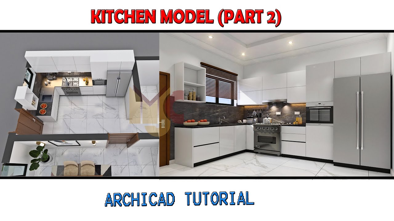 (Part 2)How to design kitchen interior in Archicad