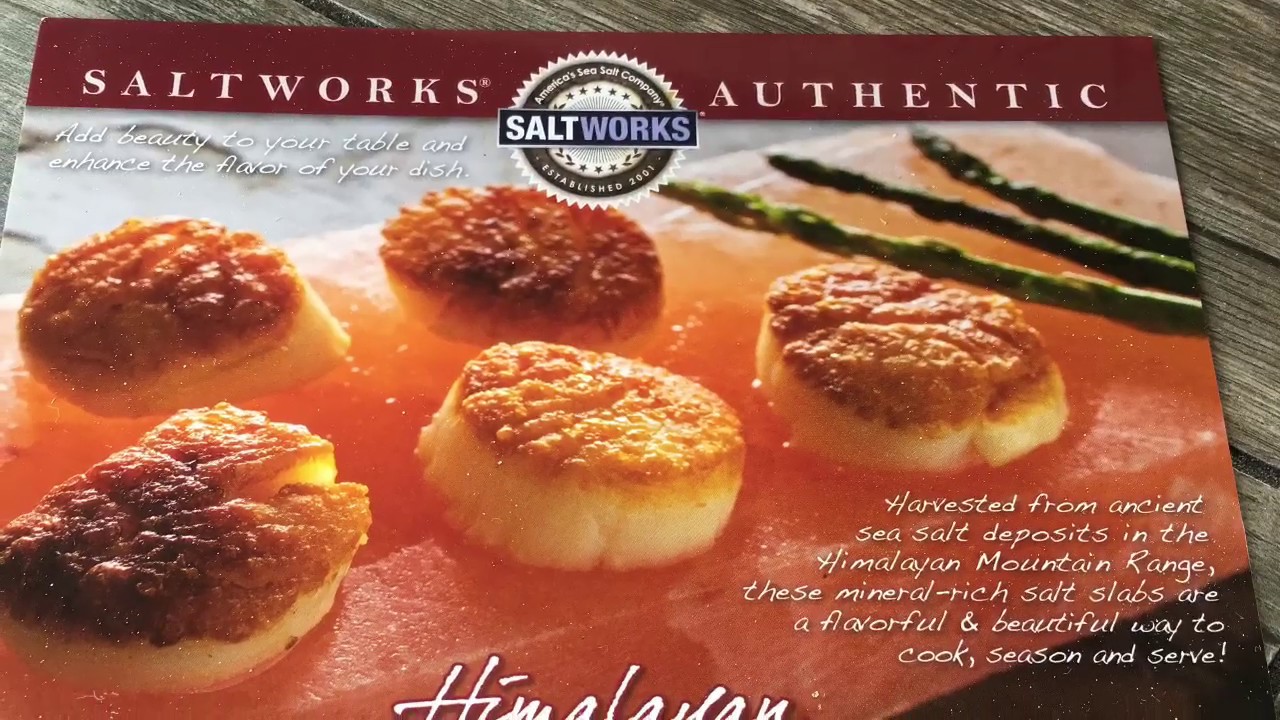 Salt Plate Unboxing Saltworks Inc. Rectangular Slab Himalayan Pink Salt 8