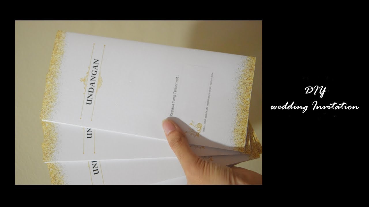 How to make wedding invitation / DIY undangan pernikahan