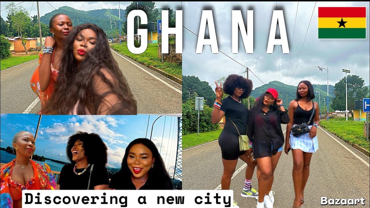 GHANA GIRLS ROAD TRIP!! BEAUTIFUL COUNTRY OUTSIDE OF ACCRA! EASTERN  -  VOLTA REGION GHANA