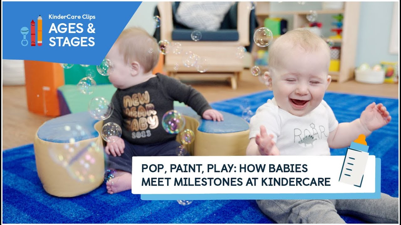 Baby Milestones: Pop, Play, and Paint at KinderCare