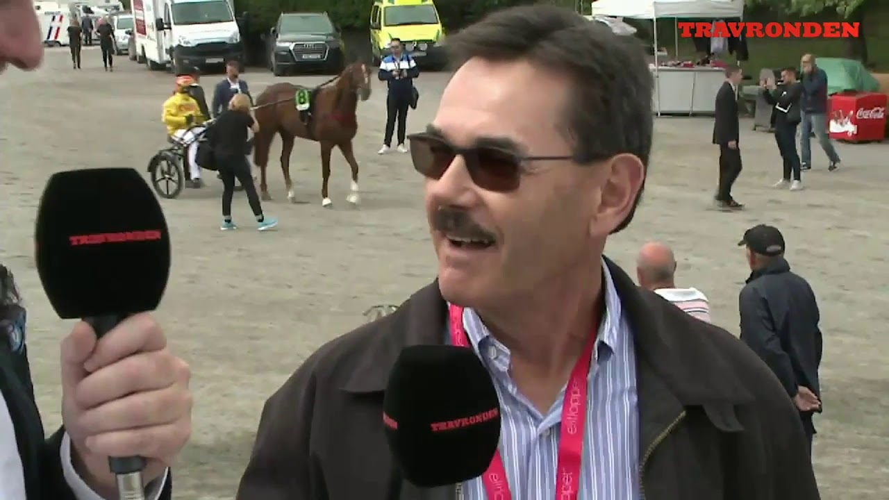 John Campbell på Solvalla under elitloppshelgen