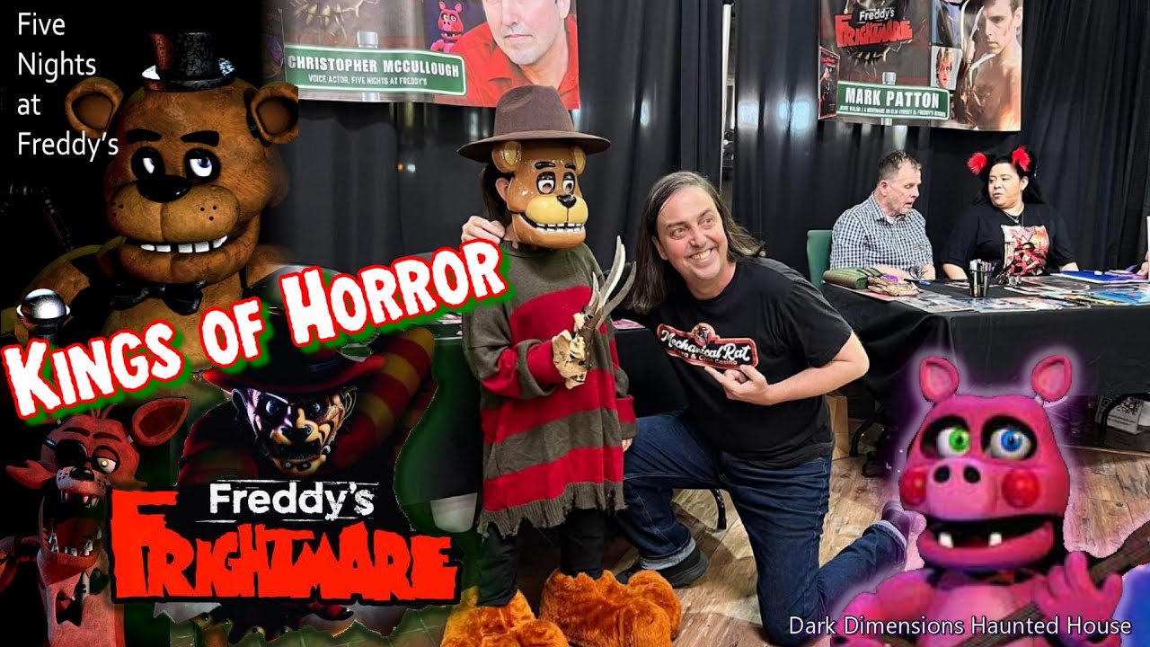 Meeting the FNAF Voice Actors at Kings of Horror Freddys Frightmare & Halloween Costume Contest 4K