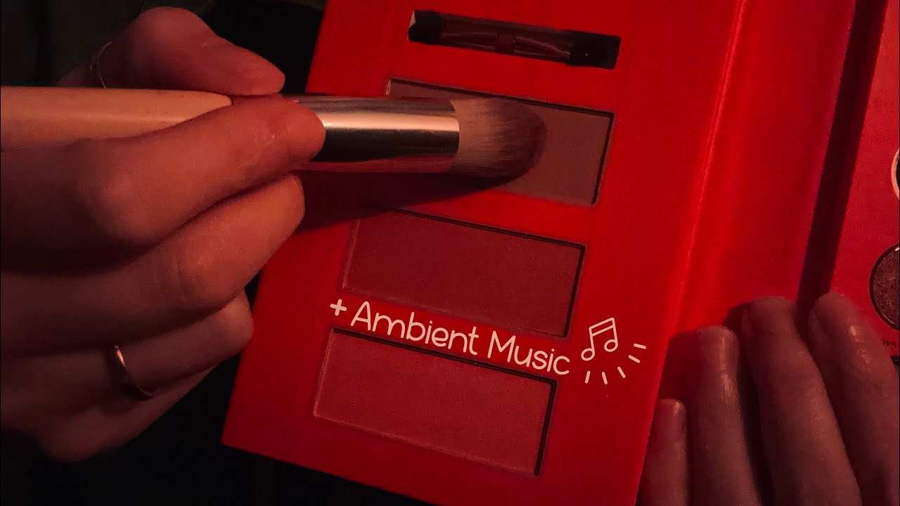 ASMR 🐢🎵 [+ music] slow-ish Makeup application on camera [no tapping, no talking, no mouthsounds]