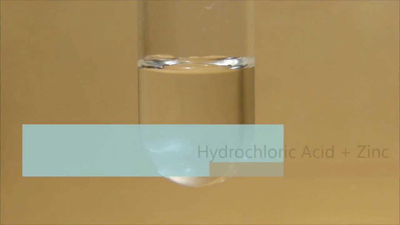 Hydrochloric Acid + Zinc