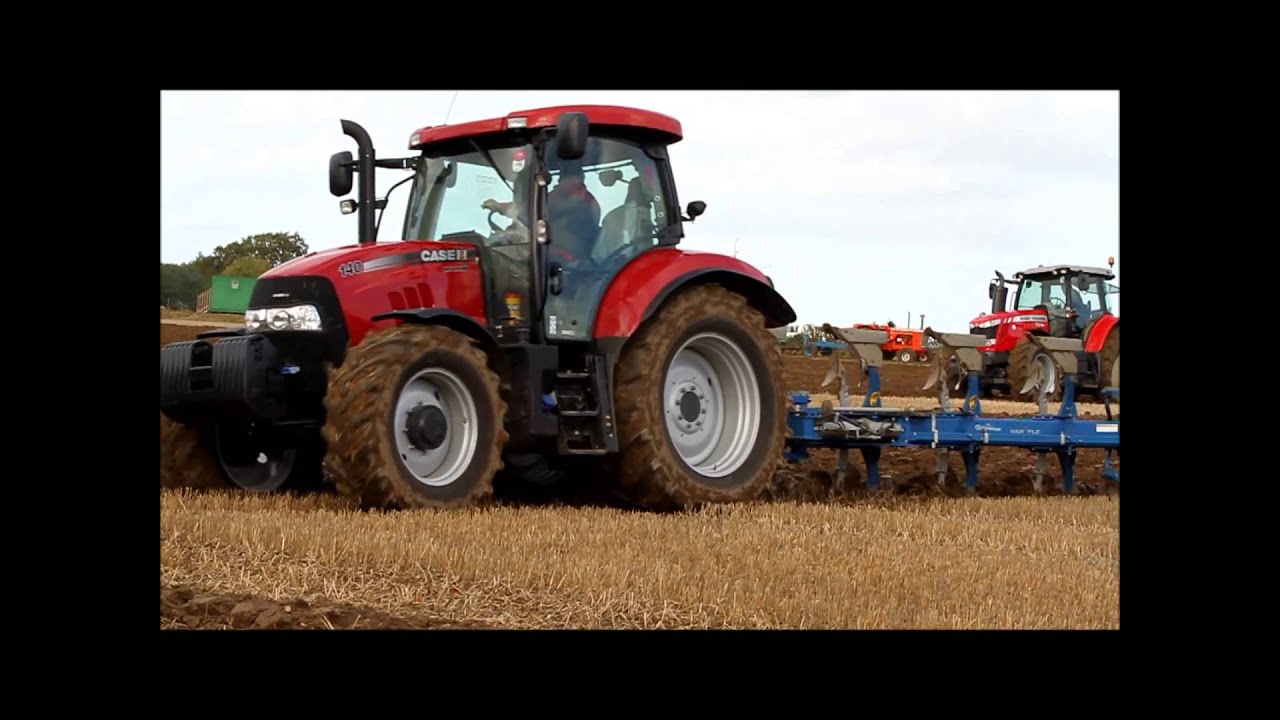 Case Maxxum 140 and Overum 5 furrow plough
