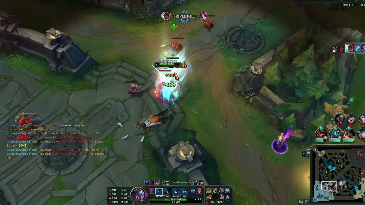 Yone VS Fiora Top 17/10/12