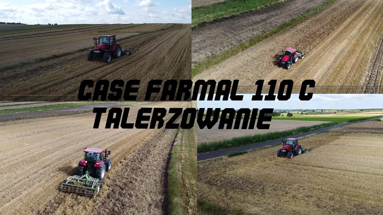 prace pożniwne 2024 -- TALRZOWANIE | case farmal 110c
