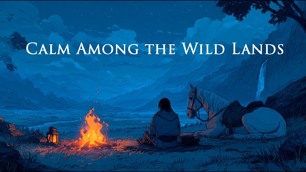 Medieval Relaxing Music for Calm, Work, and Study — Warm Campfire and Quiet Night
