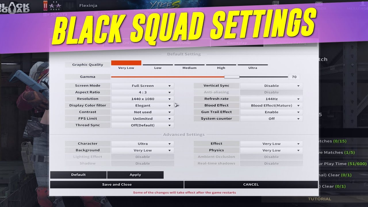 Black Squad Settings & Gaming Setup (2020)