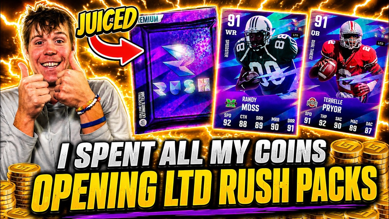 I Spent All My Coins Opening JUICED Rush Packs!! OMG THESE CARDS ARE INSANE!!