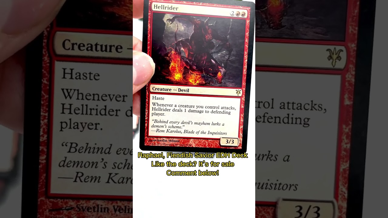 MTG Raphael, Fiendish Savior Rakdos Devil Budget EDH Commander Deck for sale!