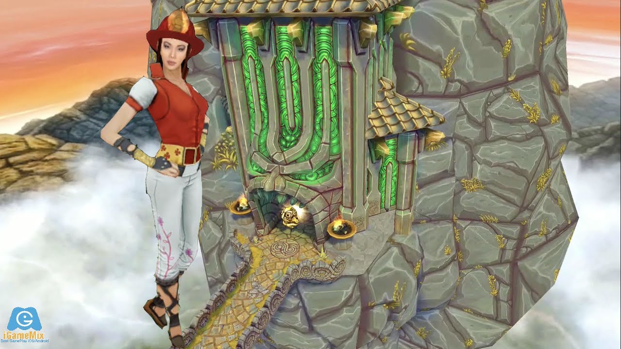 iGameMix🏛KING OF SKY SUMMIT MAP, KARMA LEE FIRE HELMET👏Temple Run 2 Lost Jungle HD Fullscreen✅#816