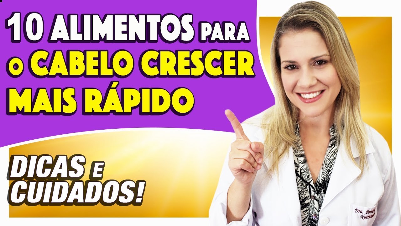 CABELO DEMORA A CRESCER? 10 Alimentos que fazem o Cabelo Crescer Mais Rápido
