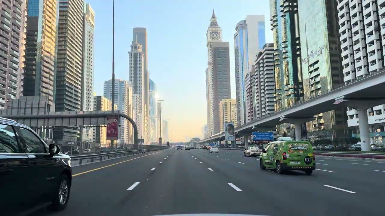 Jumeirah to Dubai Police Headquarters | Scenic Drive in Dubai 🇦🇪 | 4K Timelapse 27 February 2026