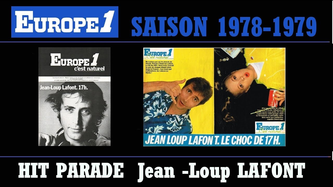 JEAN LOUP LAFONT SUR EUROPE 1 HIT PARADE 1er MAI 1979 MOZIK BASKET LE PODIUM