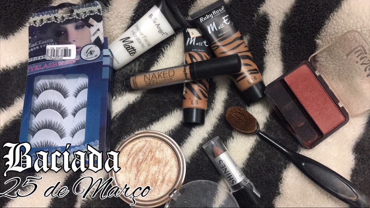 MAKE BACIADA COM PRODUTOS DA 25 DE MAR&Ccedil;O | Karen Matos